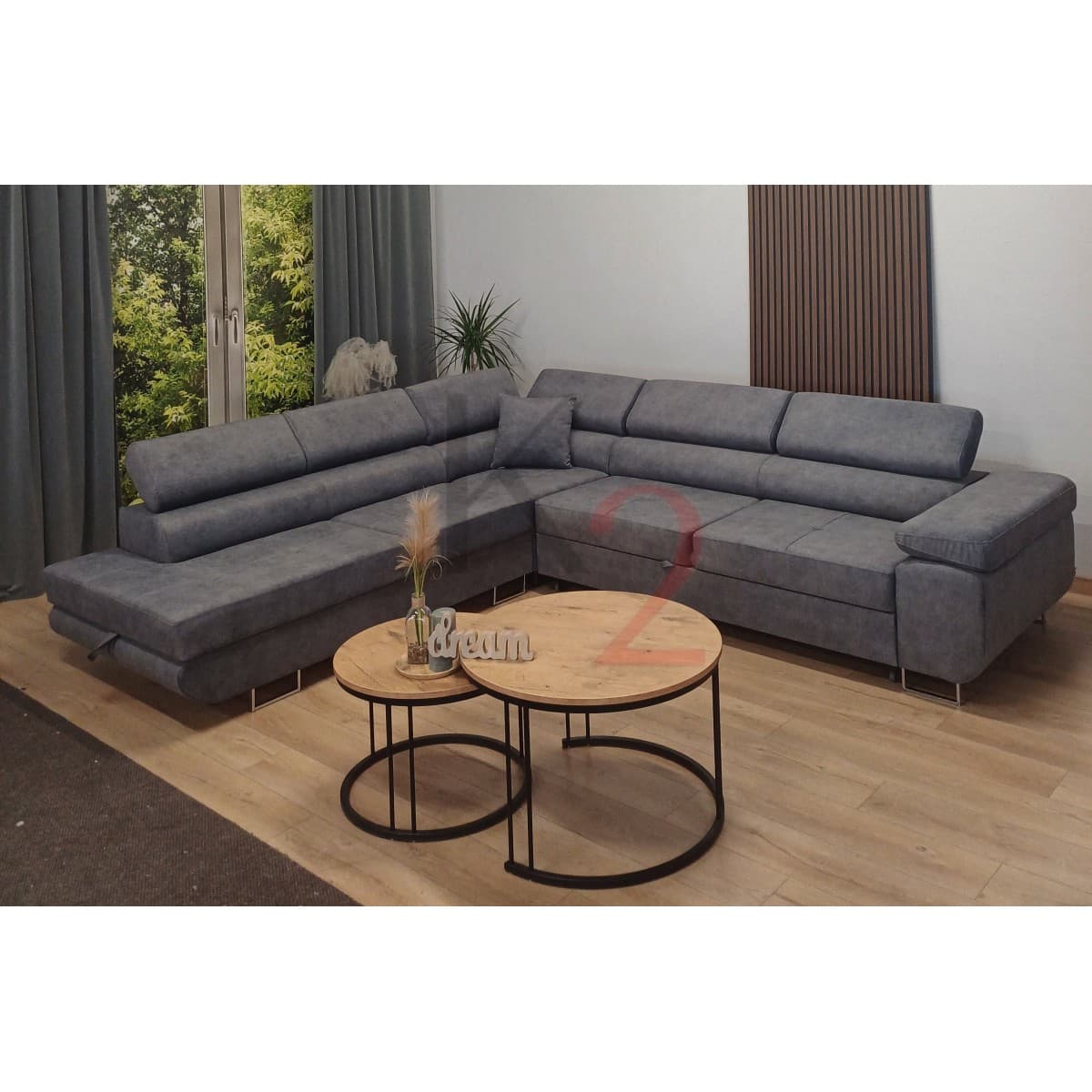 Narożnik Fendi 275x270 — widok z boku