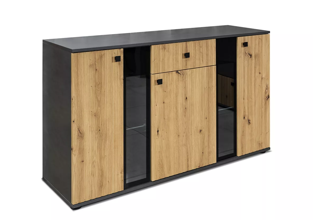 Komoda Salor w kolorze Dąb Artisan + Matera do salonu