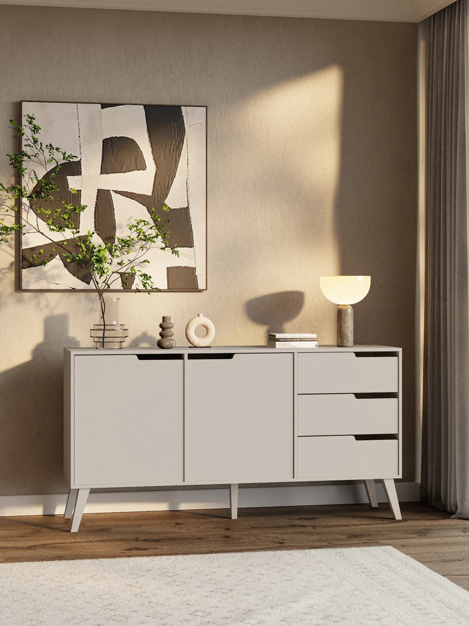 Komoda Nordelo 2D3S – 160 cm