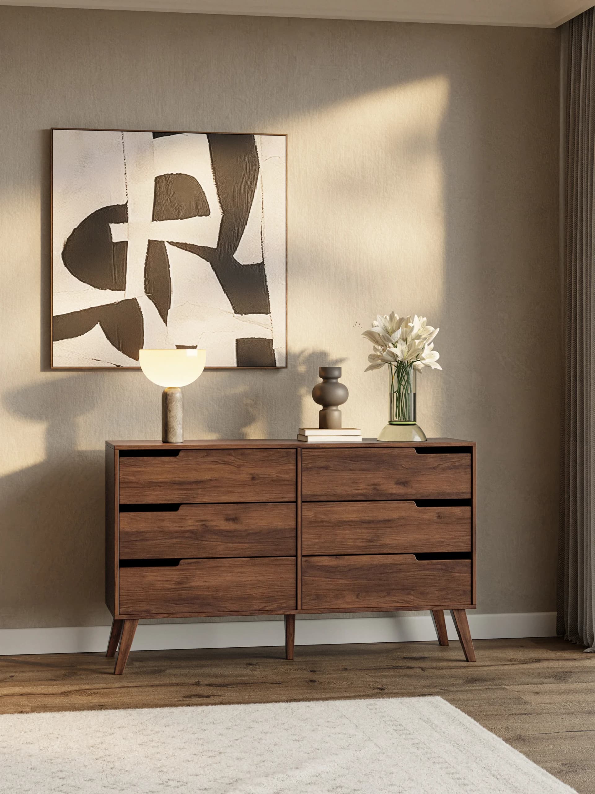 Komoda Nordelo 6S – Warmia Walnut