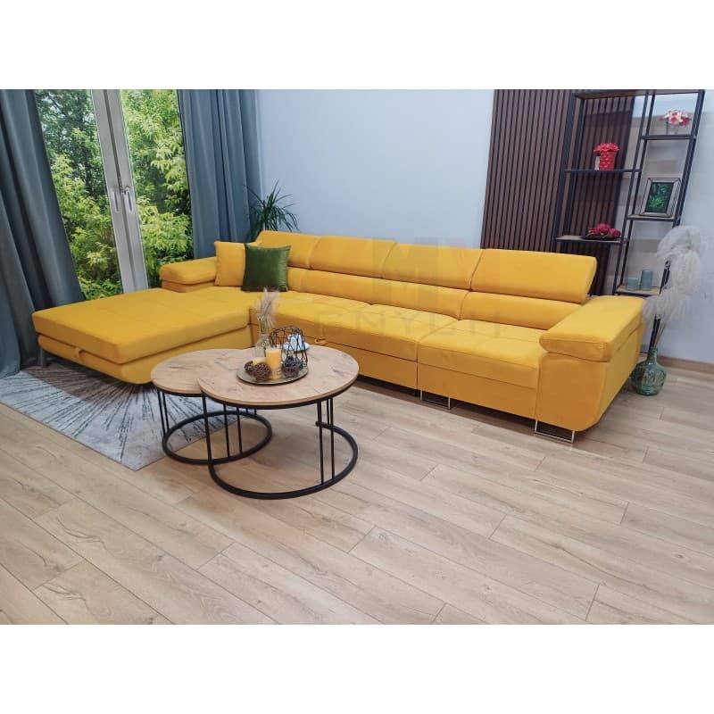 Narożnik ALONSO long z regulowanymi podłokietnikami 350x205