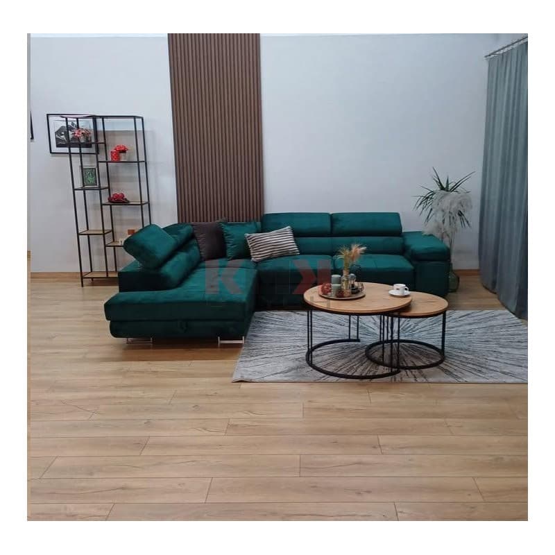 Narożnik Aston lewy 275x202 monolith 37 zielony-od ręki