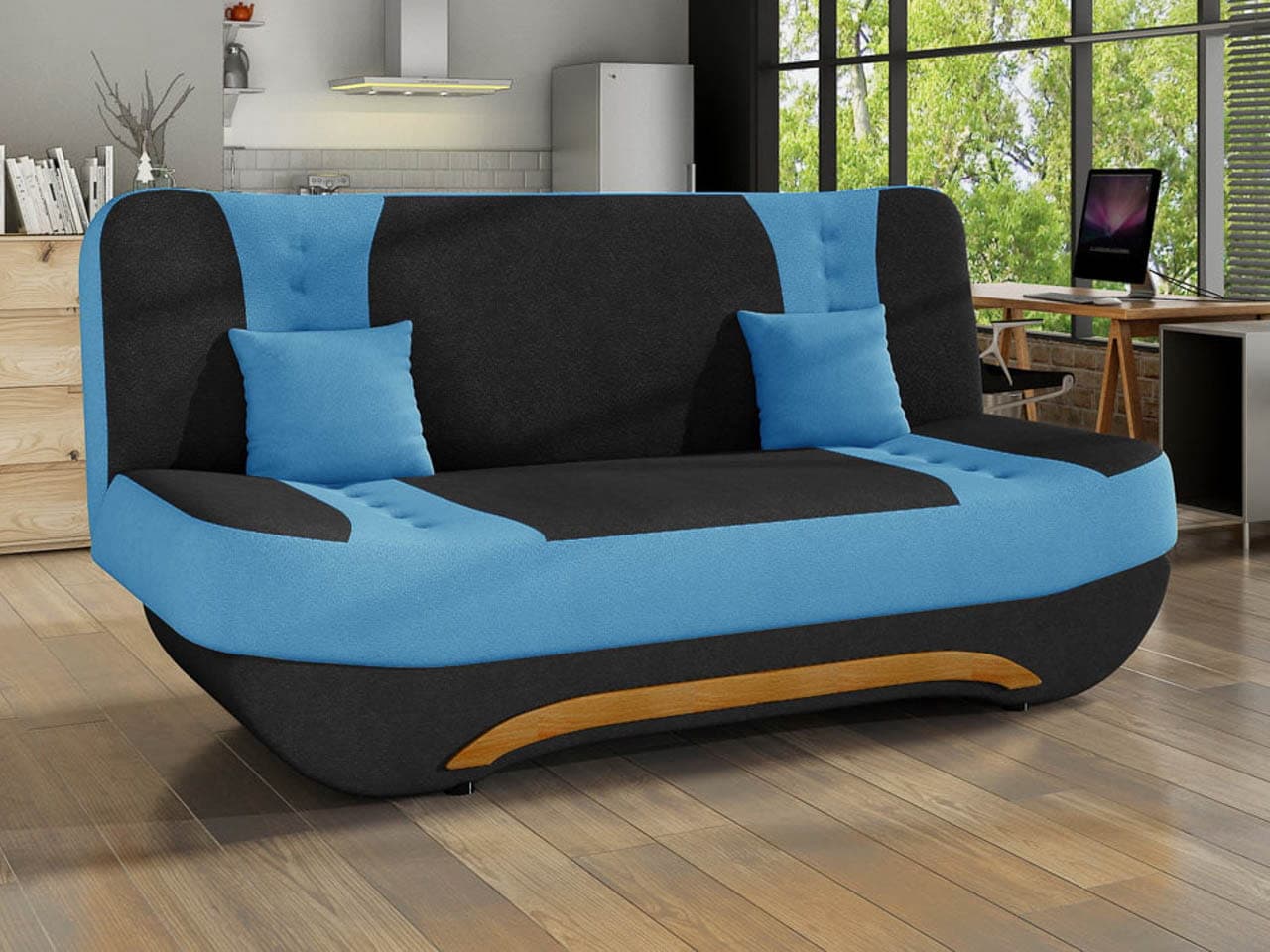 Wersalka Cuba niebieska