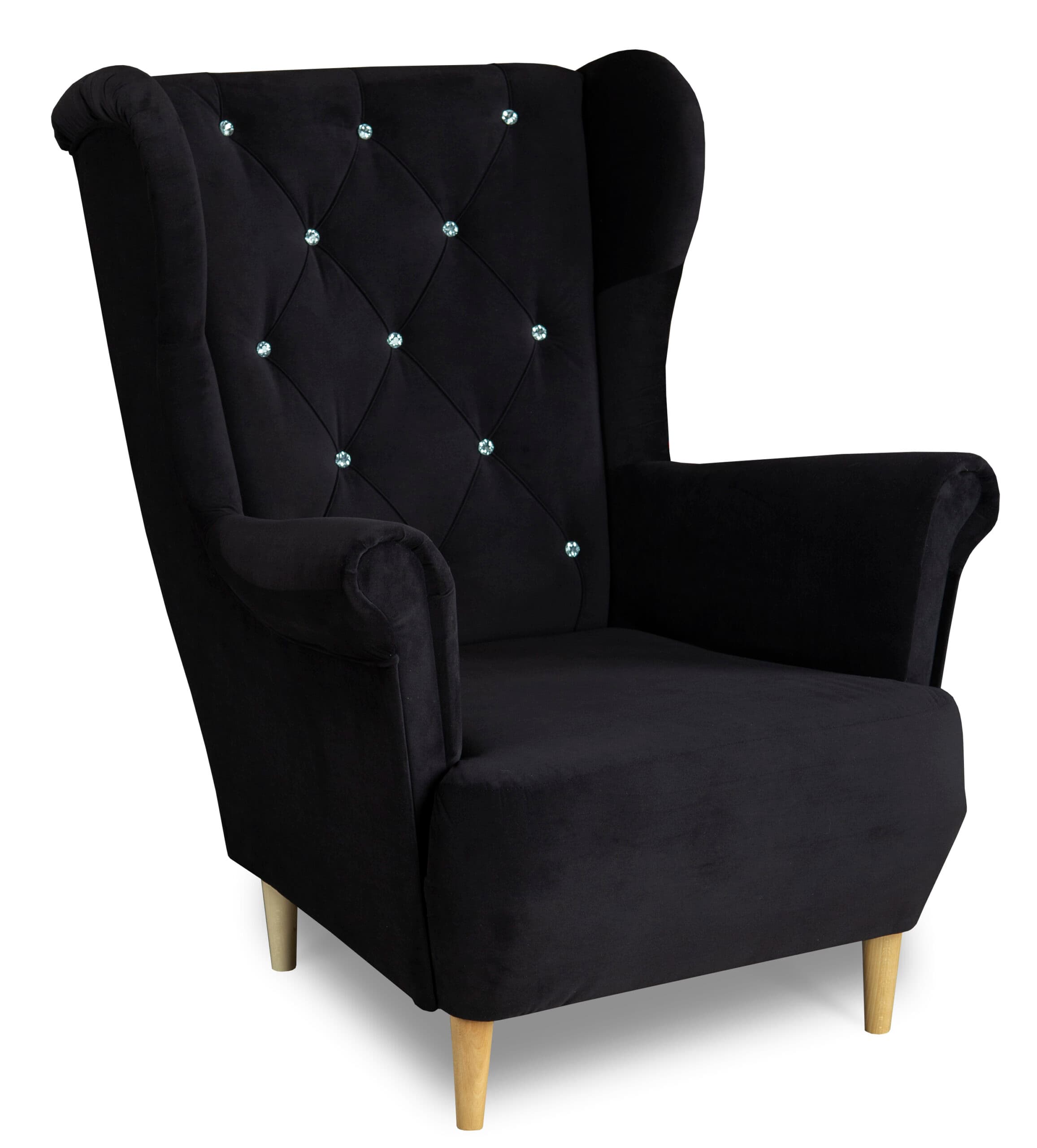 Fotel uszak Velluto 20 black