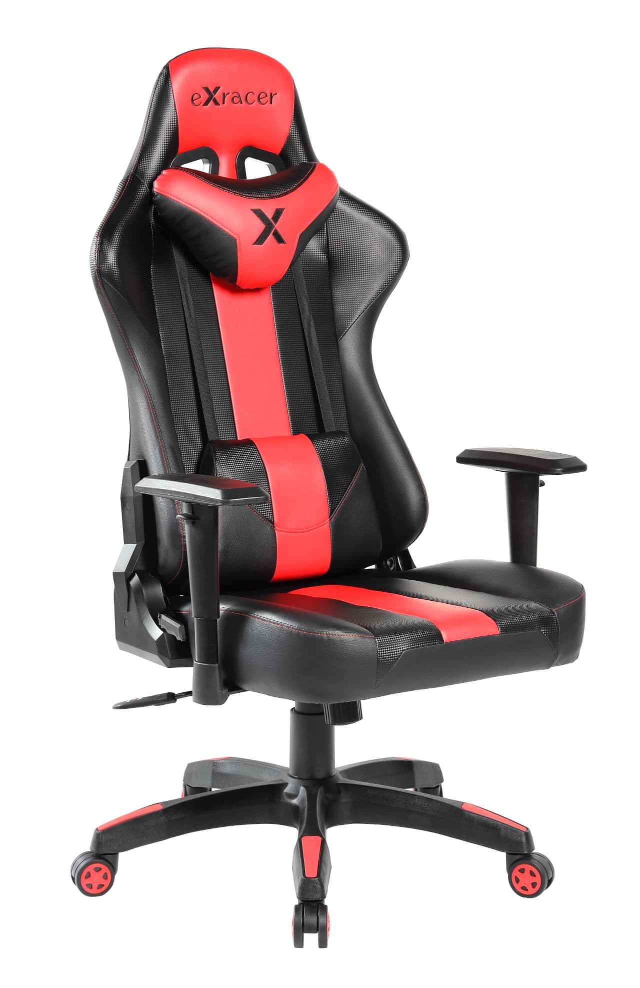 Fotel obrotowy gamingowy FB20-FX czarno-czaerwony