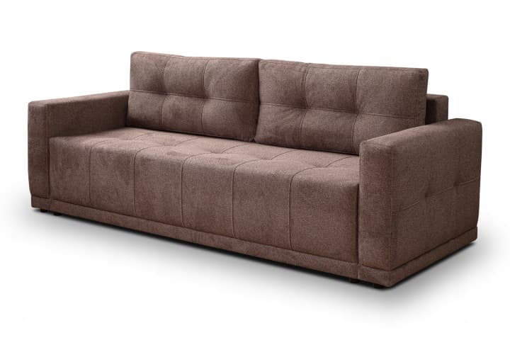 Sofa kanapa LUSSO rozkładana z funkcją spania brązowa