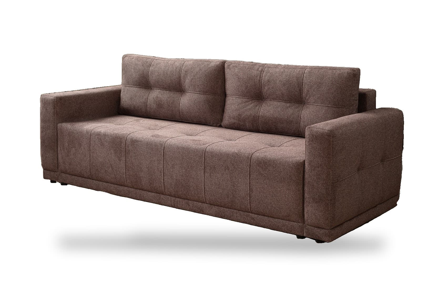 Sofa kanapa LUSSO rozkładana z funkcją spania brązowa