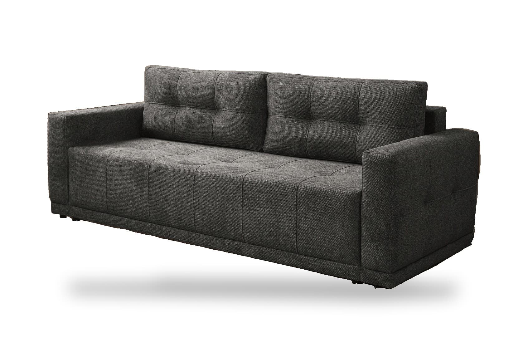 Sofa kanapa LUSSO rozkładana z funkcją spania czarna