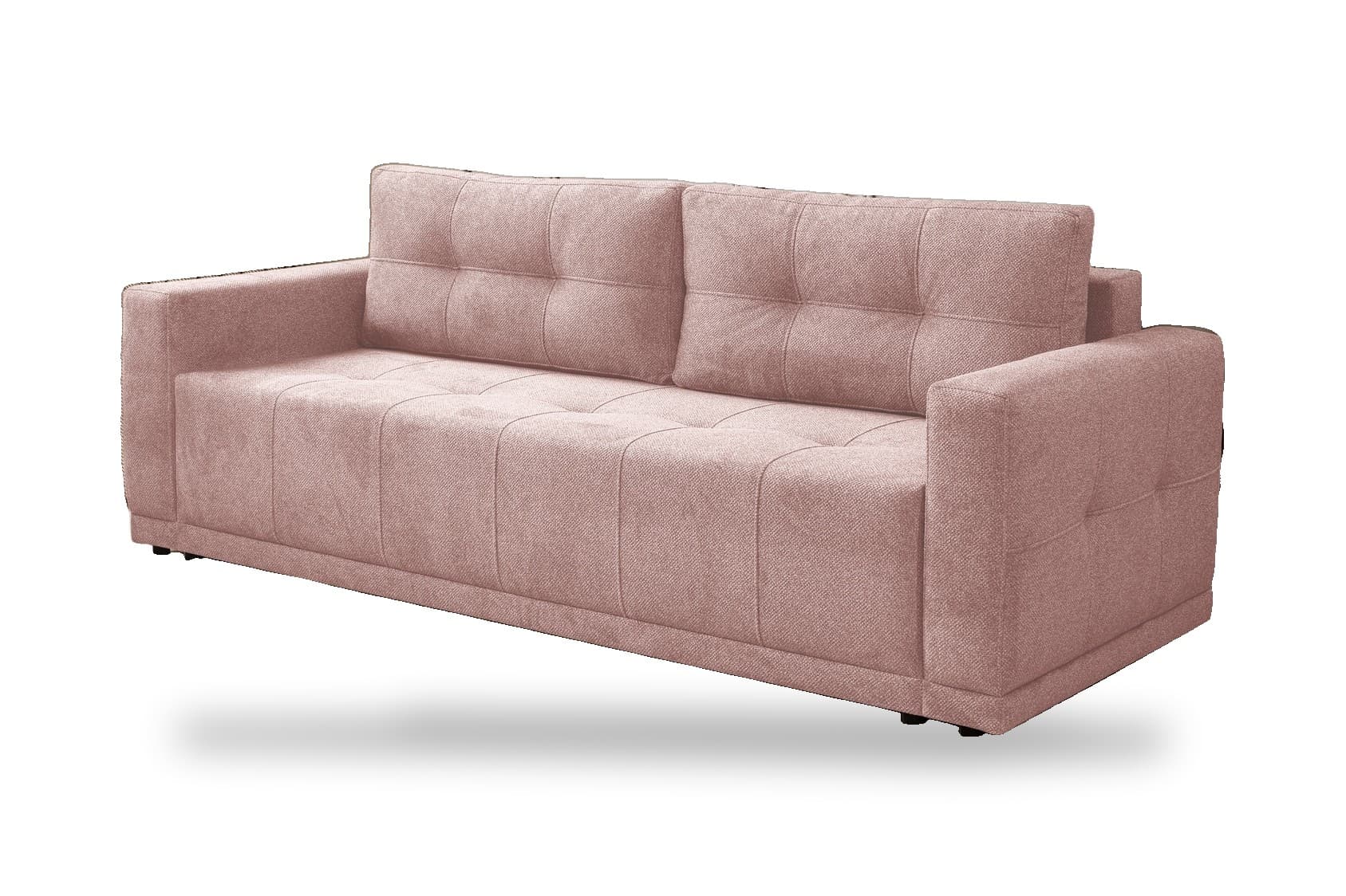 Sofa kanapa LUSSO rozkładana z funkcją spania pudrowy róż