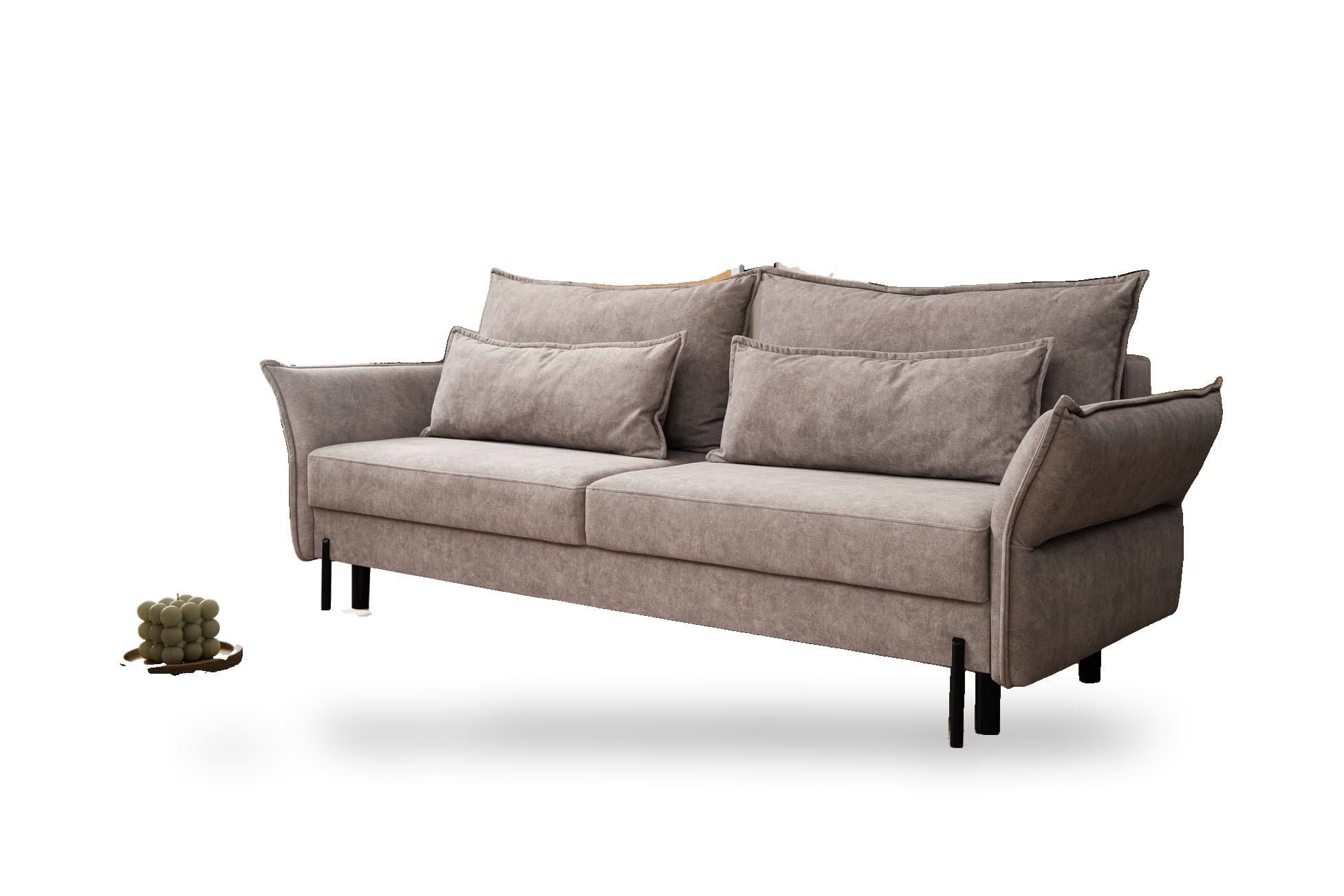 Sofa kanapa VOLIO rozkładana z funkcją spania beżowa