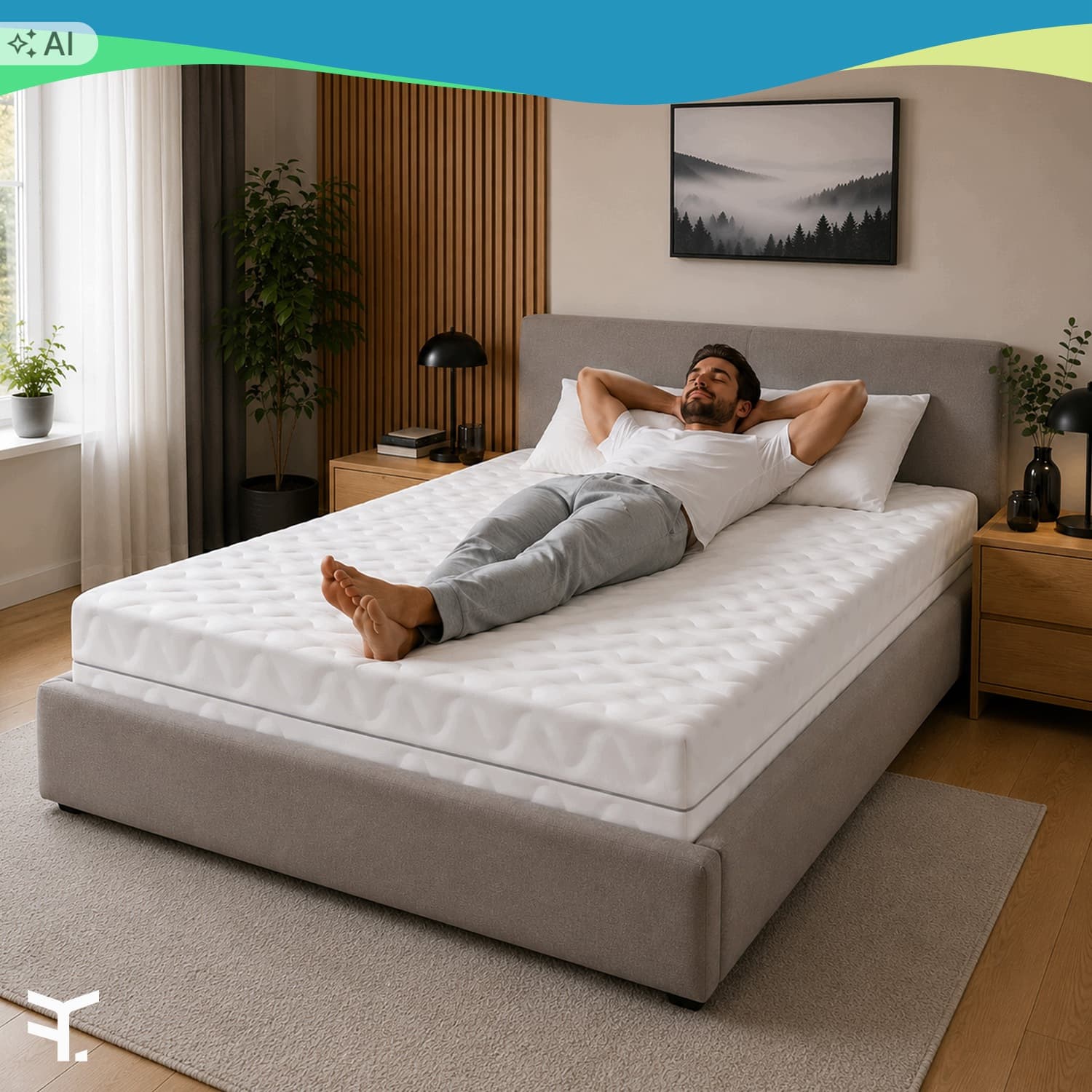 Materac kieszeniowy Santorini z matą kokosową