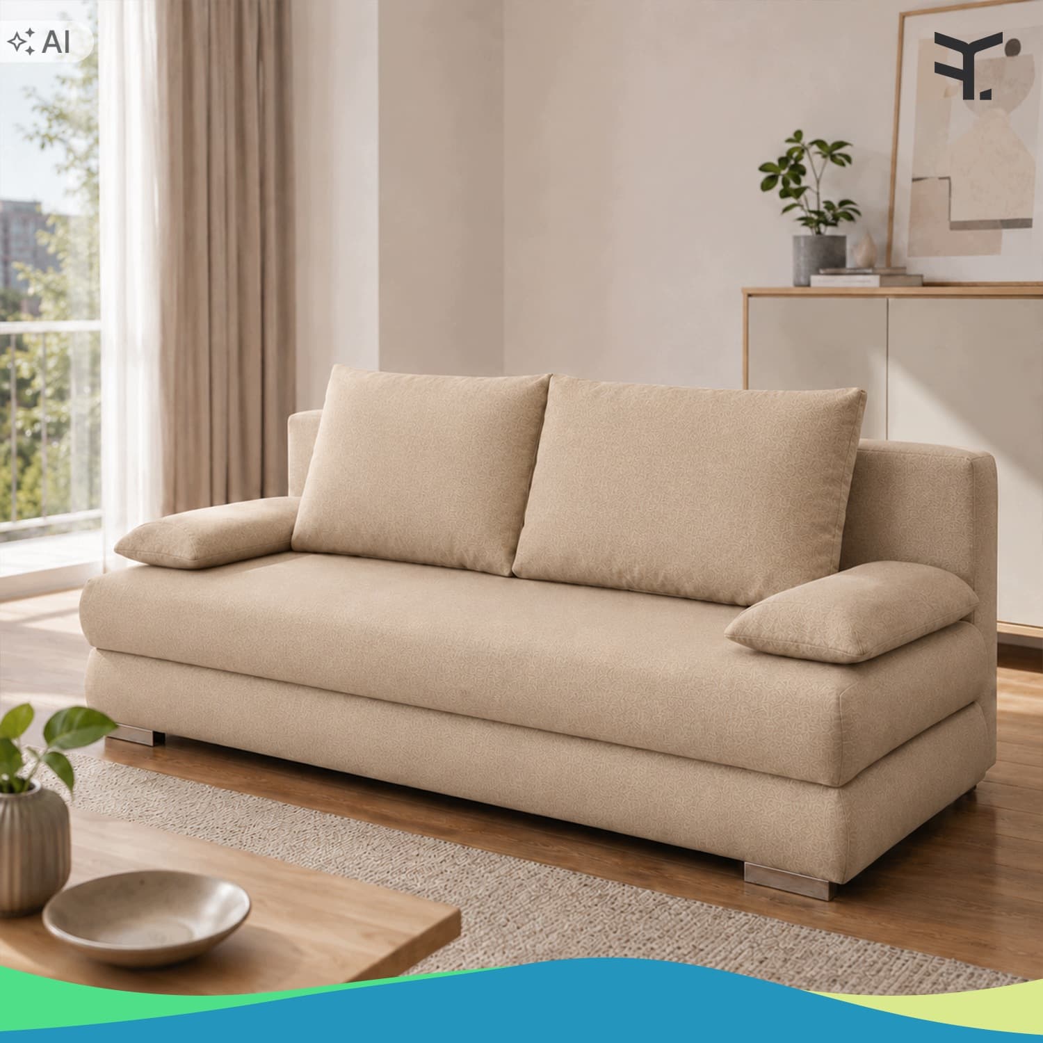 Sofa LAURA beżowa