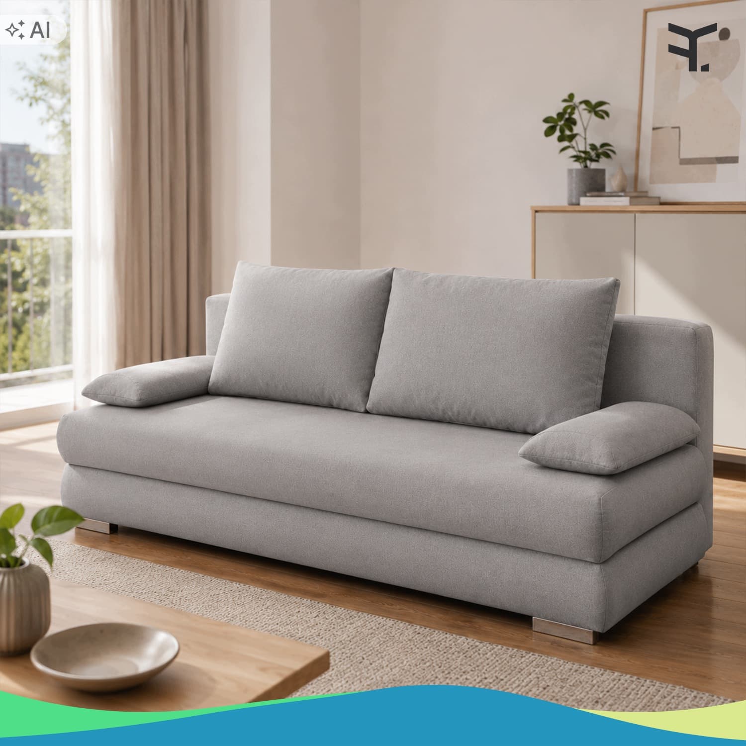 Sofa LAURA szara