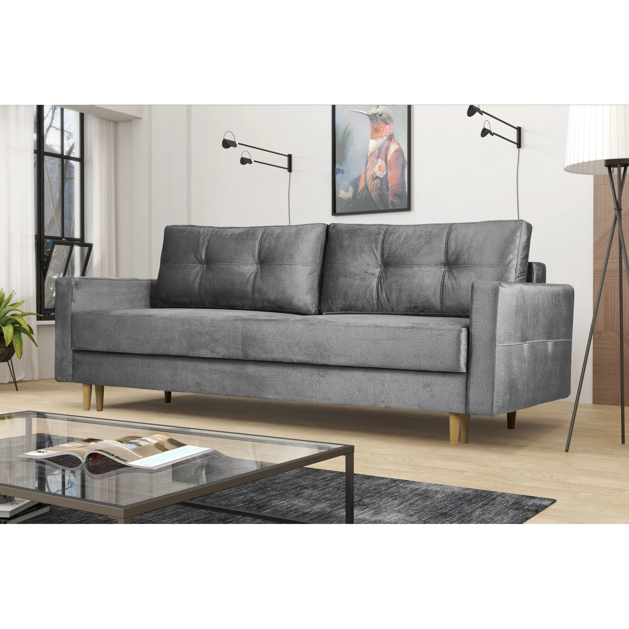 Sofa kanapa FLORO rozkładana z funkcją spania
